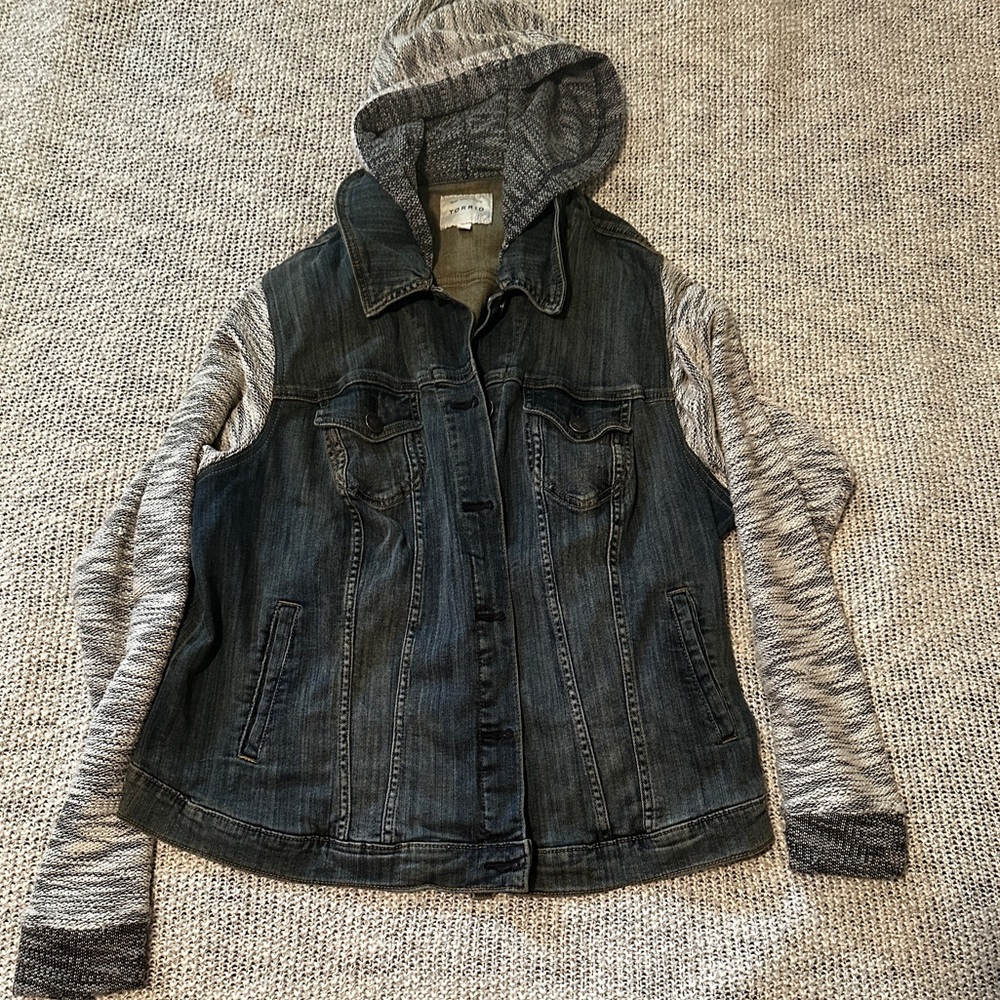 Torrid denim hooded jacket
